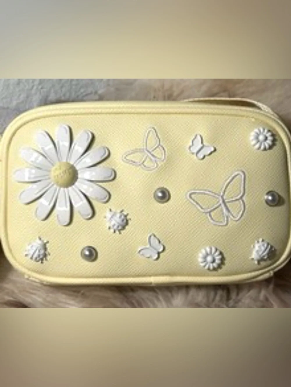 Betsey Johnson Yellow Daisy, Ladybug, and Butterfly Crossbody Purse - Picture 1 of 5